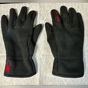 Spyder black gloves